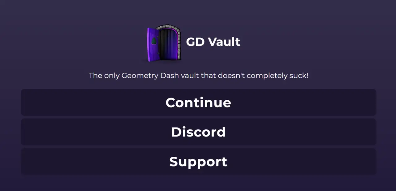 GD Vault's user interface